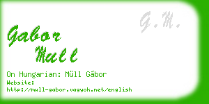 gabor mull business card